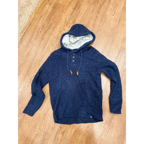 prana hooded henley sweater